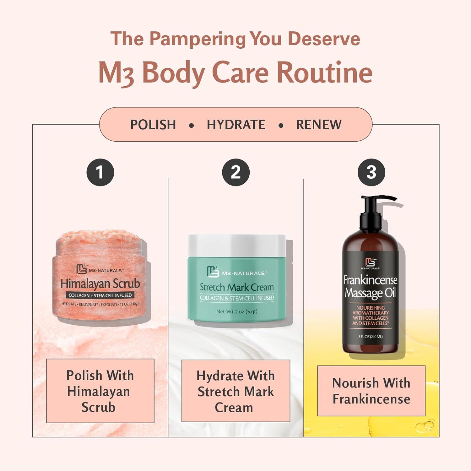 imageArnica Sore Muscle Massage Oil with Collagen Stem Cells and Menthol AntiCellulite Therapy for Full Body FastAbsorbing Multipurpose Treatment 8 fl oz by M3 NaturalsFrankincense Oil