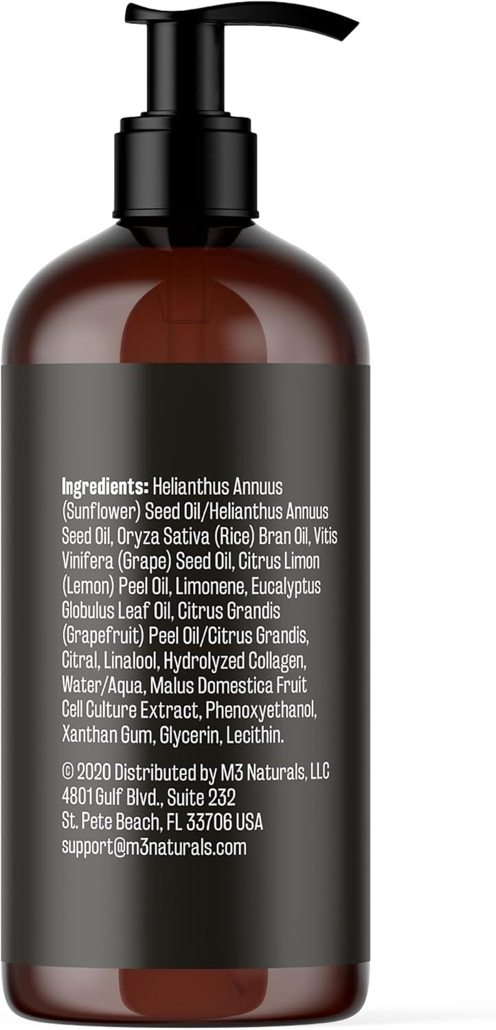 imageArnica Sore Muscle Massage Oil with Collagen Stem Cells and Menthol AntiCellulite Therapy for Full Body FastAbsorbing Multipurpose Treatment 8 fl oz by M3 NaturalsAntiCellulite Oil Silicone Body Brush