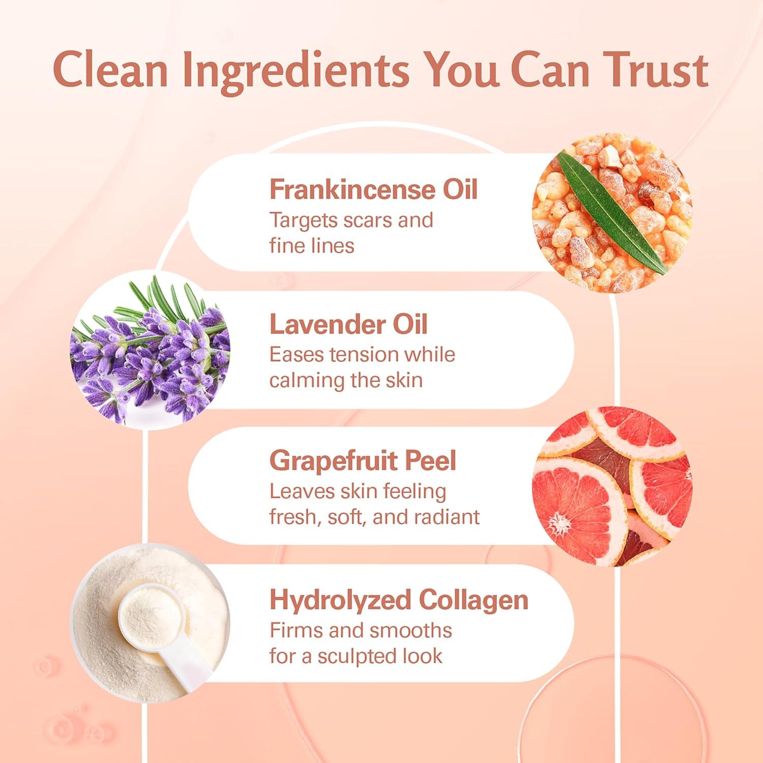 imageArnica Sore Muscle Massage Oil with Collagen Stem Cells and Menthol AntiCellulite Therapy for Full Body FastAbsorbing Multipurpose Treatment 8 fl oz by M3 NaturalsFrankincense Oil