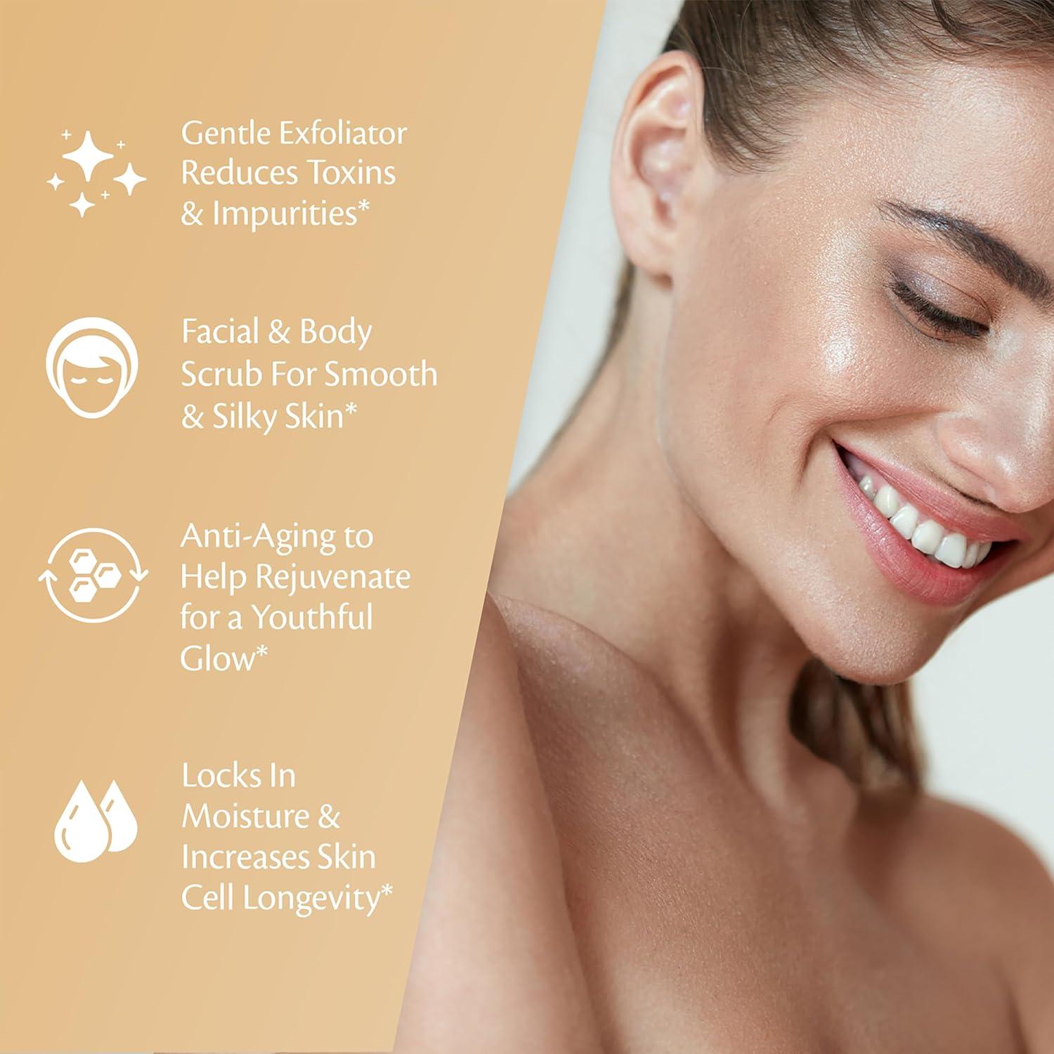 imageBrown Sugar Scrub Face Foot ampamp Body Exfoliator Infused with Collagen and Stem Cell Exfoliating Salt Body Scrub for Toning Skin Cellulite Skin Care 12oz by M3 NaturalsArabica Coffee 12 Ounce Pack of 1