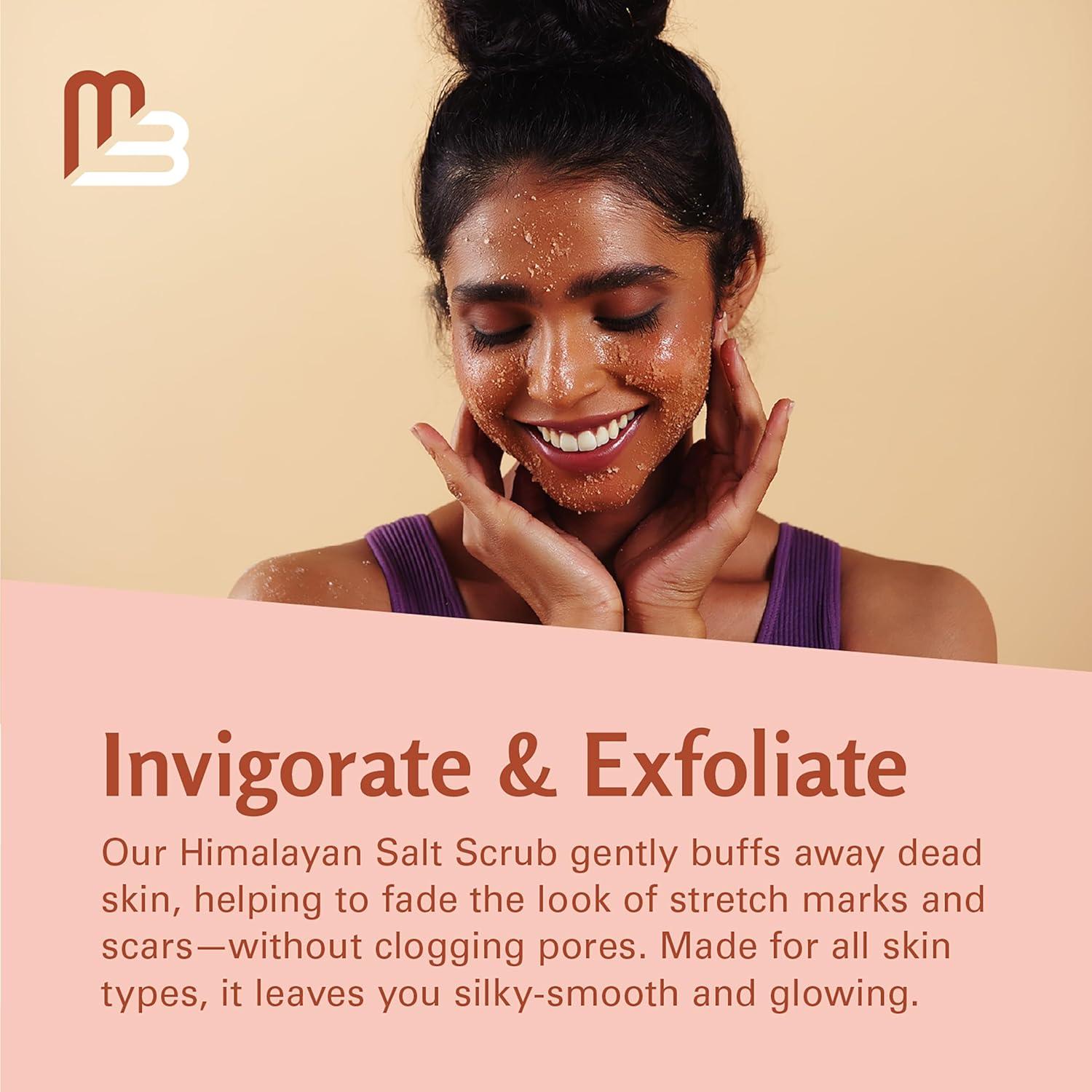 imageBrown Sugar Scrub Face Foot ampamp Body Exfoliator Infused with Collagen and Stem Cell Exfoliating Salt Body Scrub for Toning Skin Cellulite Skin Care 12oz by M3 NaturalsHimalayan Scrub 16 Ounce Pack of 1