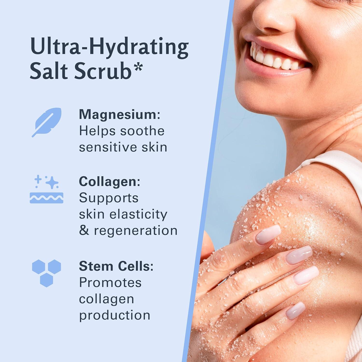 imageBrown Sugar Scrub Face Foot ampamp Body Exfoliator Infused with Collagen and Stem Cell Exfoliating Salt Body Scrub for Toning Skin Cellulite Skin Care 12oz by M3 NaturalsMagnesium Scrub