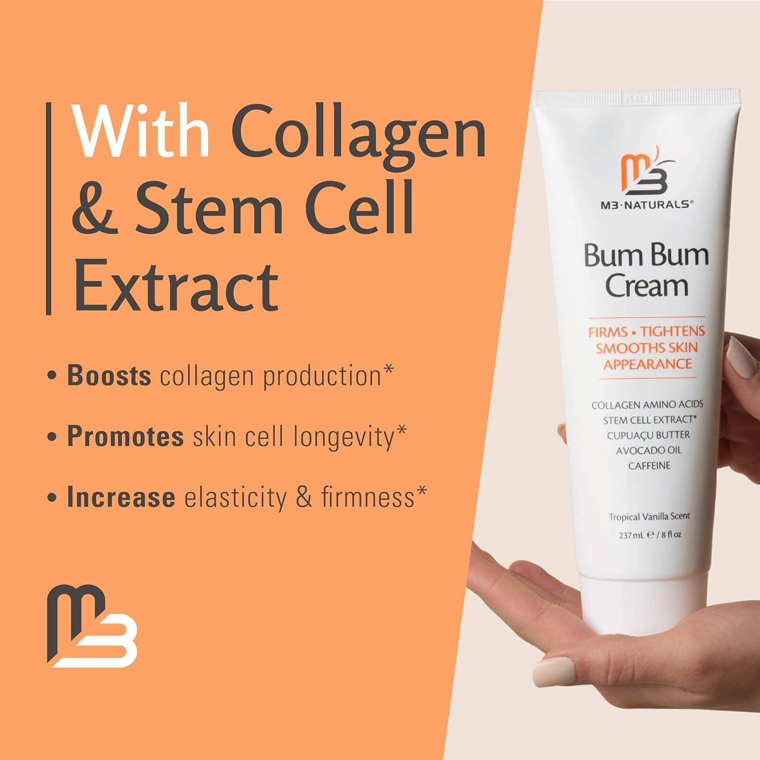 imageBum Bum Cream with Lemon Vanilla Scent 2in1 Skin Care Cellulite Treatment ampamp Massage Lotion NonGreasy Skin Tightening for Firm Butt Belly and Thighs with Cupuau Collagen and Caffeine 8 Fl OzBum Bum Cream