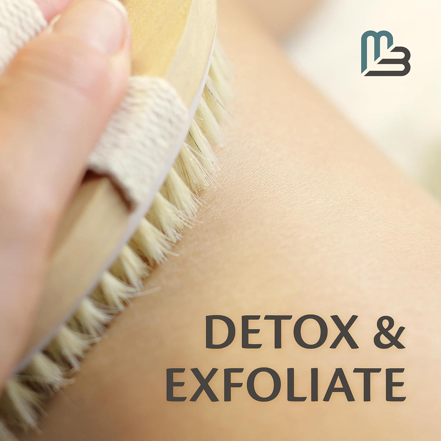 imageCellulite Massager Brush AntiCellulite Silicone Body Scrubber for Skin Smoothing Toning and Firming Handheld Exfoliator for Scalp and Muscles by M3 NaturalsFirm Dry Brush