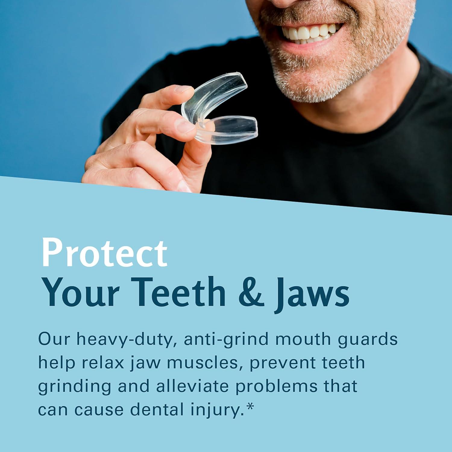 imageDental Mouth Guards for Teeth Grinding ampamp Clenching Custom Fit Nighttime Protection Anti Teeth Grinding Guard for Sleeping for Adults ampamp Kids Includes 4 Total BPA Free Guards ampamp 1 Case by M3 Naturals