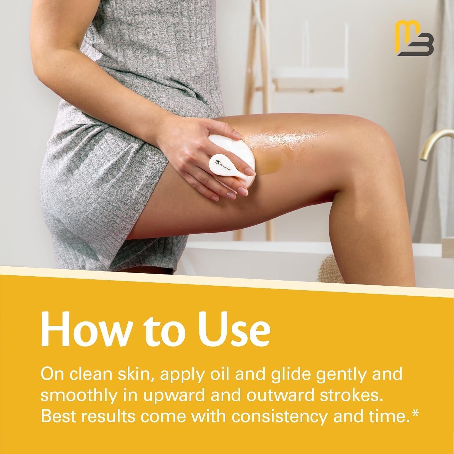 imageM3 Naturals Anti Cellulite Roller ampamp Lymphatic Drainage Massager Fascia Blaster for Contoured ampamp Smoother Skin Tool for Sore Arms Legs Stomach ampamp Buttocks MulticolorOrange Lymphatic Massager