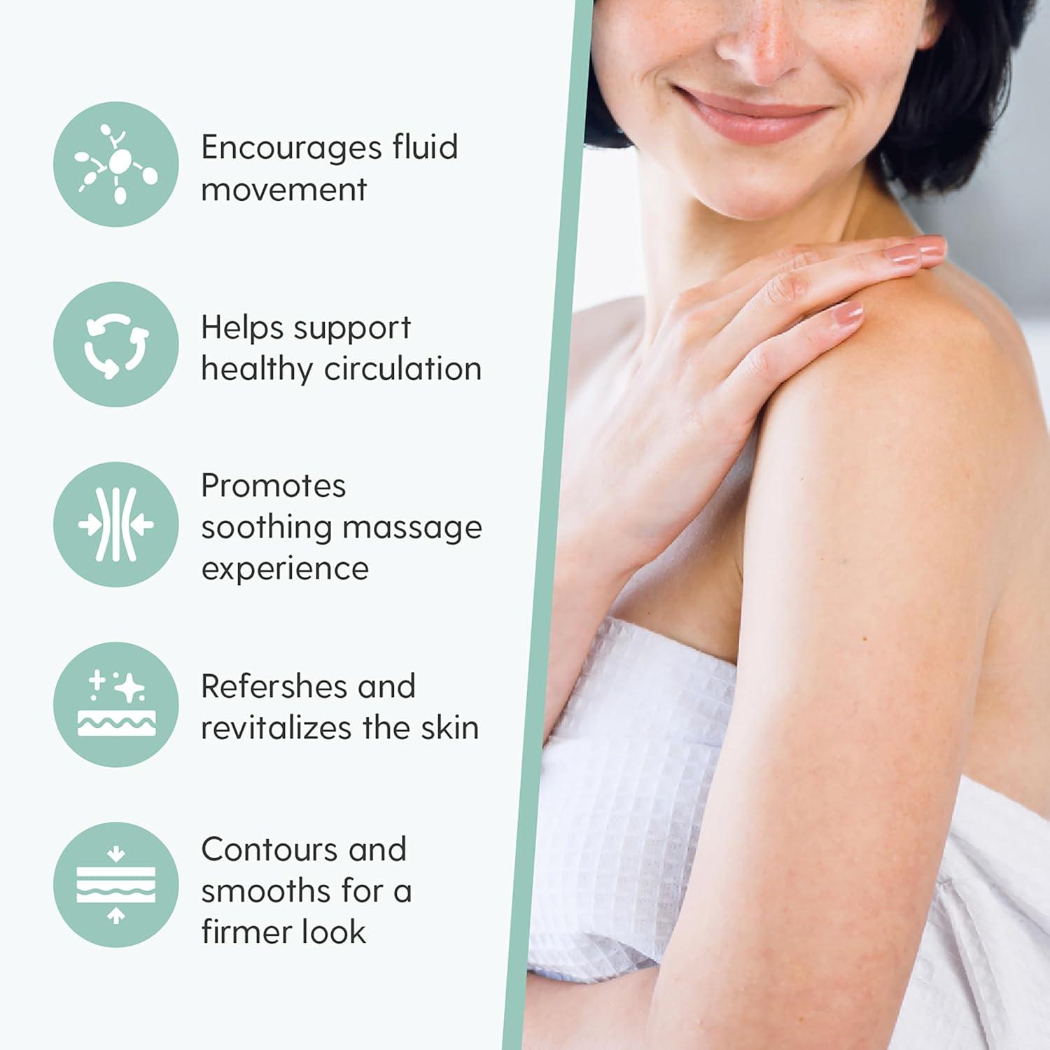 imageM3 Naturals Anti Cellulite Roller ampamp Lymphatic Drainage Massager Fascia Blaster for Contoured ampamp Smoother Skin Tool for Sore Arms Legs Stomach ampamp Buttocks MulticolorPink