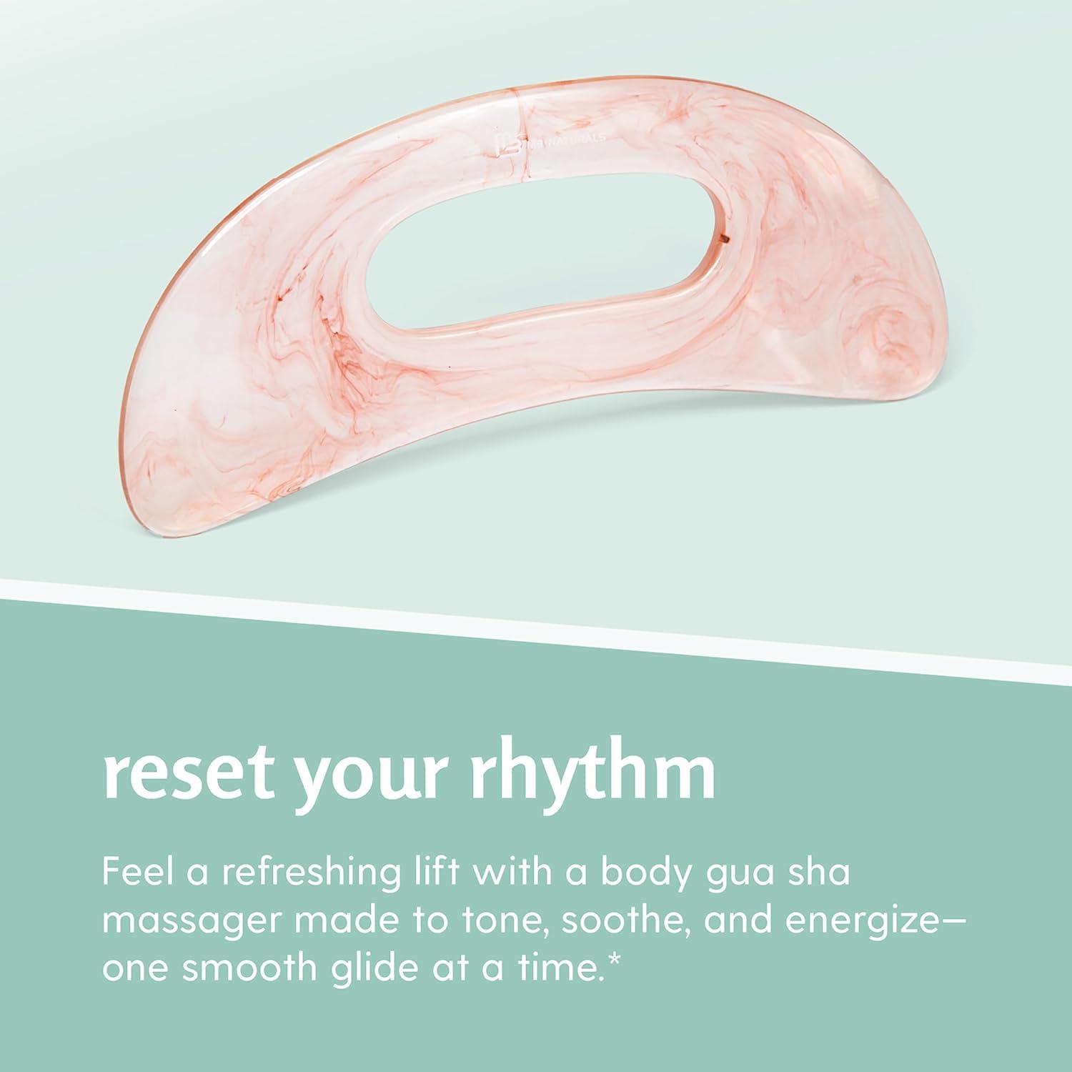 imageM3 Naturals Anti Cellulite Roller ampamp Lymphatic Drainage Massager Fascia Blaster for Contoured ampamp Smoother Skin Tool for Sore Arms Legs Stomach ampamp Buttocks MulticolorPink