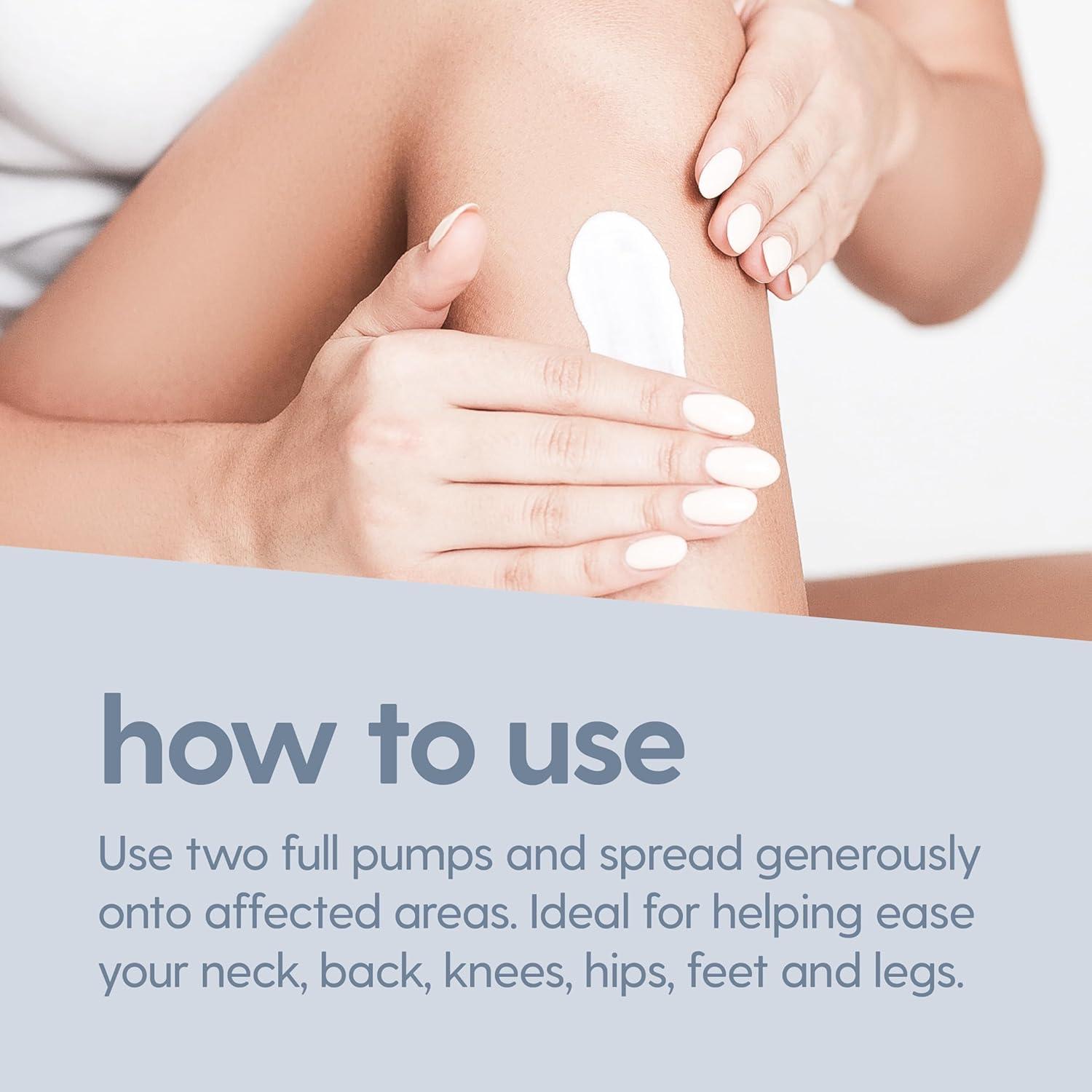 imageM3 Naturals Unscented Magnesium Lotion for Sleep ampamp Leg Cramps Suitable for Sensitive Skin Helps with Muscle Relaxation Soothes Tired Legs ampamp Foot Aches and Supports Restful Nights 8 fl ozSore Muscle Magnesium Lotion