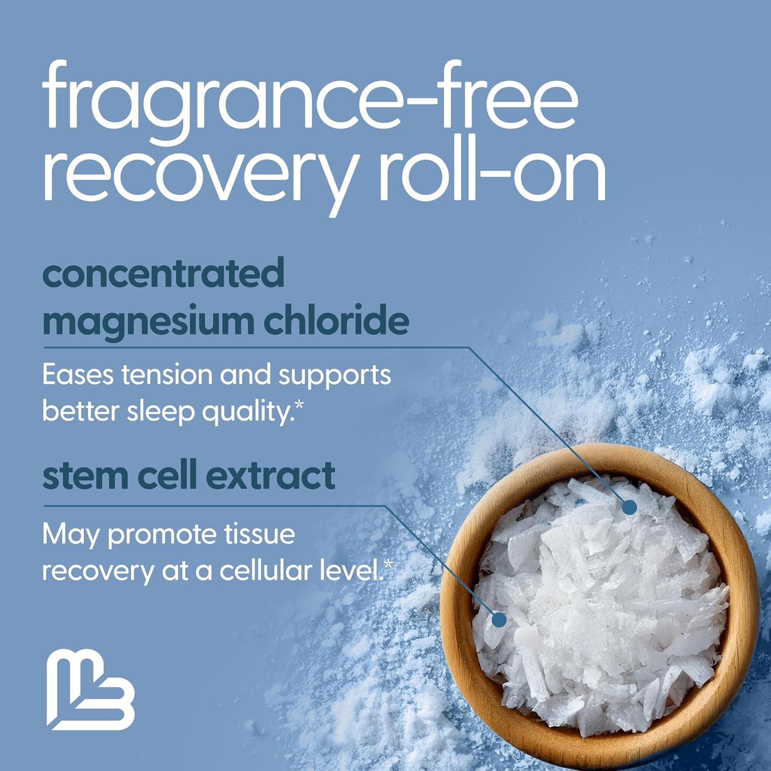 imageM3 Naturals Unscented Magnesium Lotion for Sleep ampamp Leg Cramps Suitable for Sensitive Skin Helps with Muscle Relaxation Soothes Tired Legs ampamp Foot Aches and Supports Restful Nights 8 fl ozMagnesium Roll On