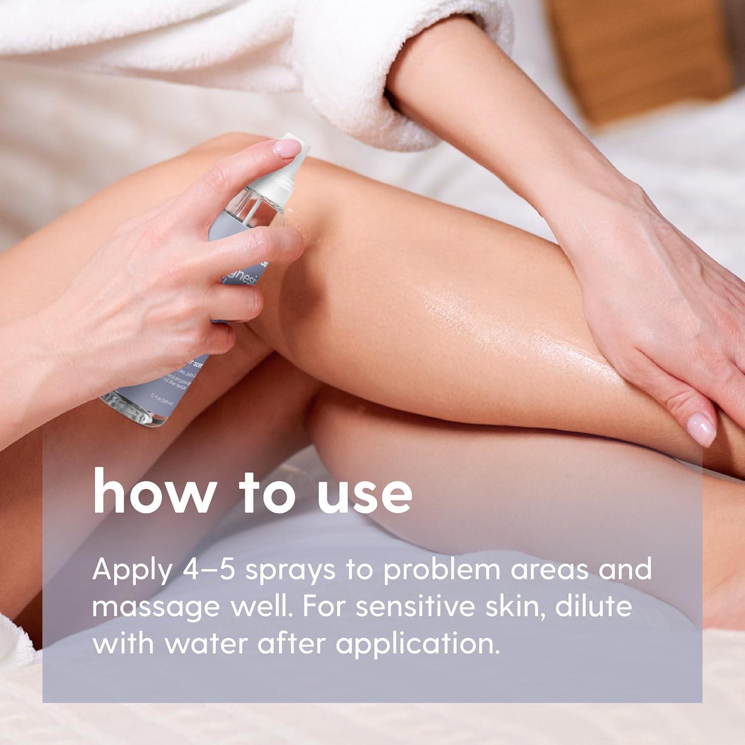 imageM3 Naturals Unscented Magnesium Lotion for Sleep ampamp Leg Cramps Suitable for Sensitive Skin Helps with Muscle Relaxation Soothes Tired Legs ampamp Foot Aches and Supports Restful Nights 8 fl ozLavender Magnesium Oil Spray