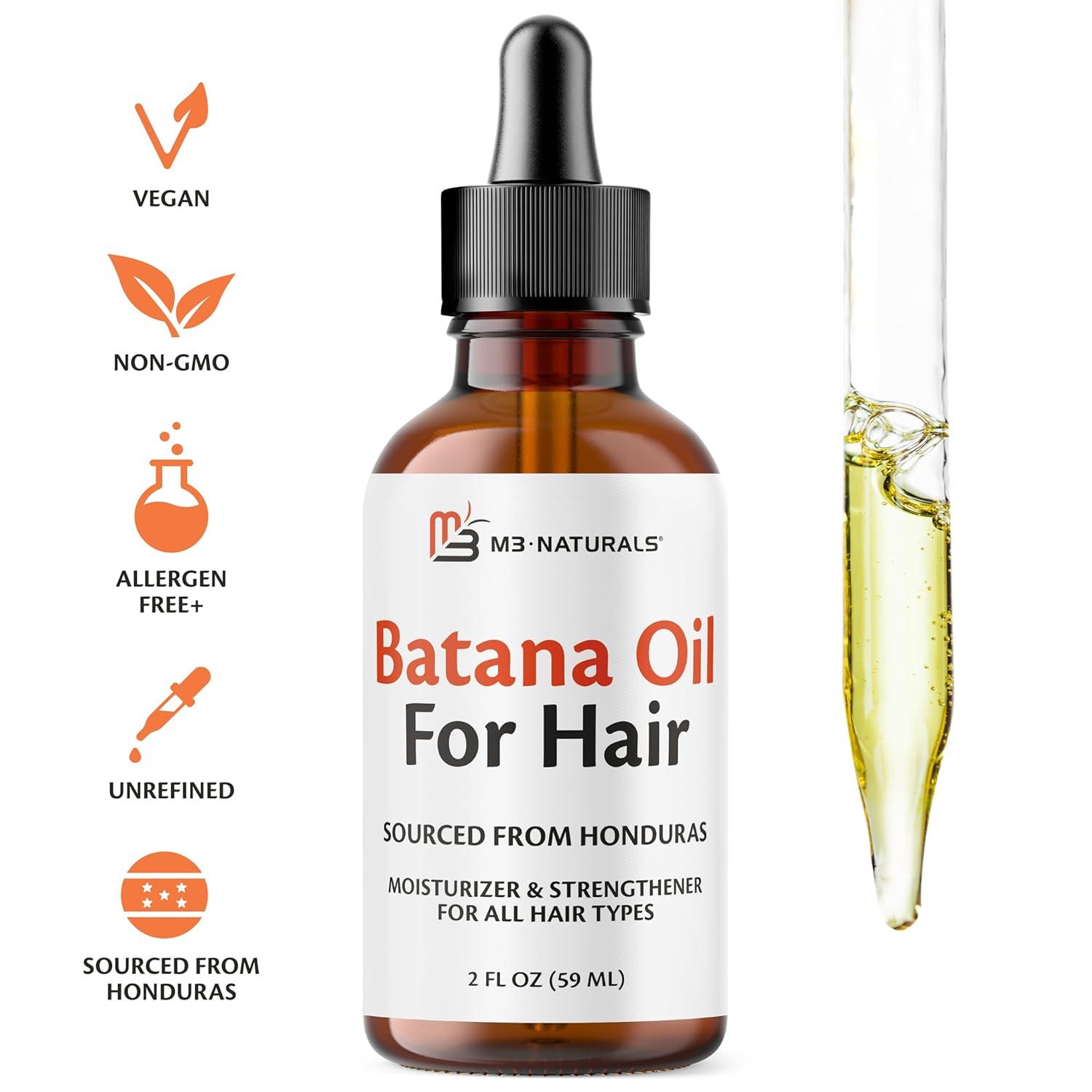 imageM3 Naturals Vegan Batana Oil Unrefined Batana Oil for Hair ampamp Skin Supports Healthy Skin ampamp Collagen Production 100 Pure Batana ampamp NonGMO 2 FL OZ 59 MLBatana Oil 2 Pack