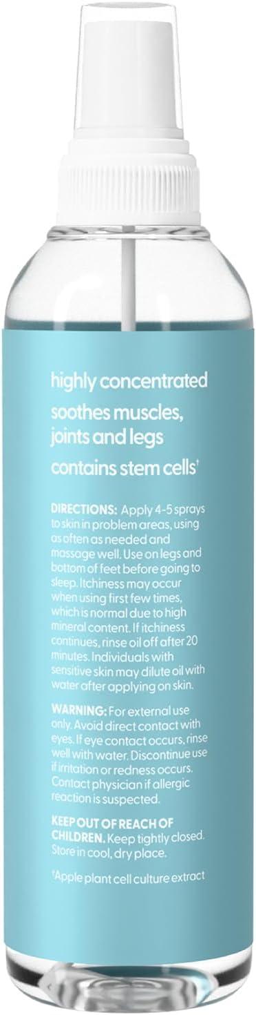 imageMagnesium Spray with Stem Cell Extract Soothes Feet Sore Muscles Joints ampamp Legs Maximum Absorption Formula for Sleep AllergenFree Vegan and FragranceFree 12 FL OZ 355 ML