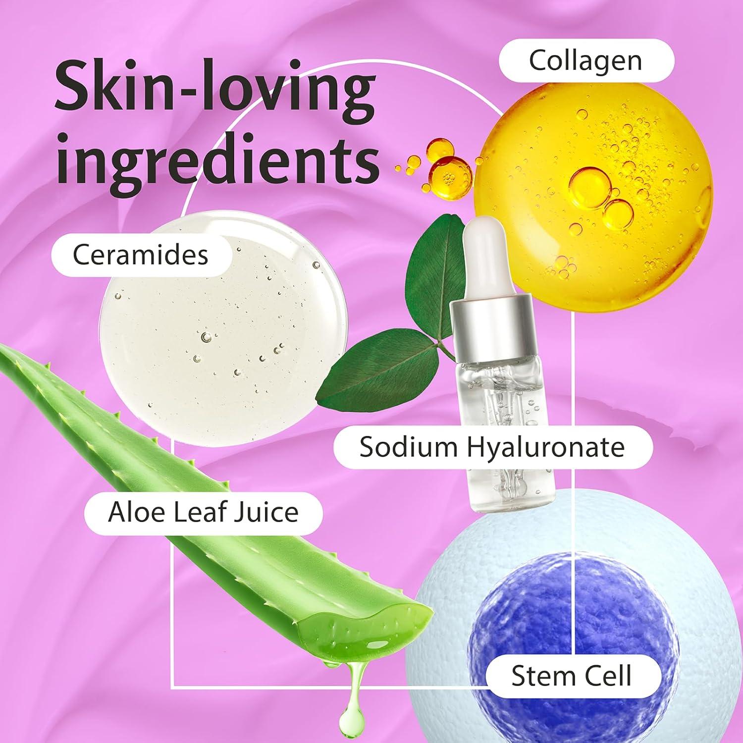 imageMoisturizing Breast Enhancement Cream for Women Firming ampamp Lifting with Collagen and Ceramides Smooths Wrinkles and Dryness for Glowing Skin 4 Fl Oz