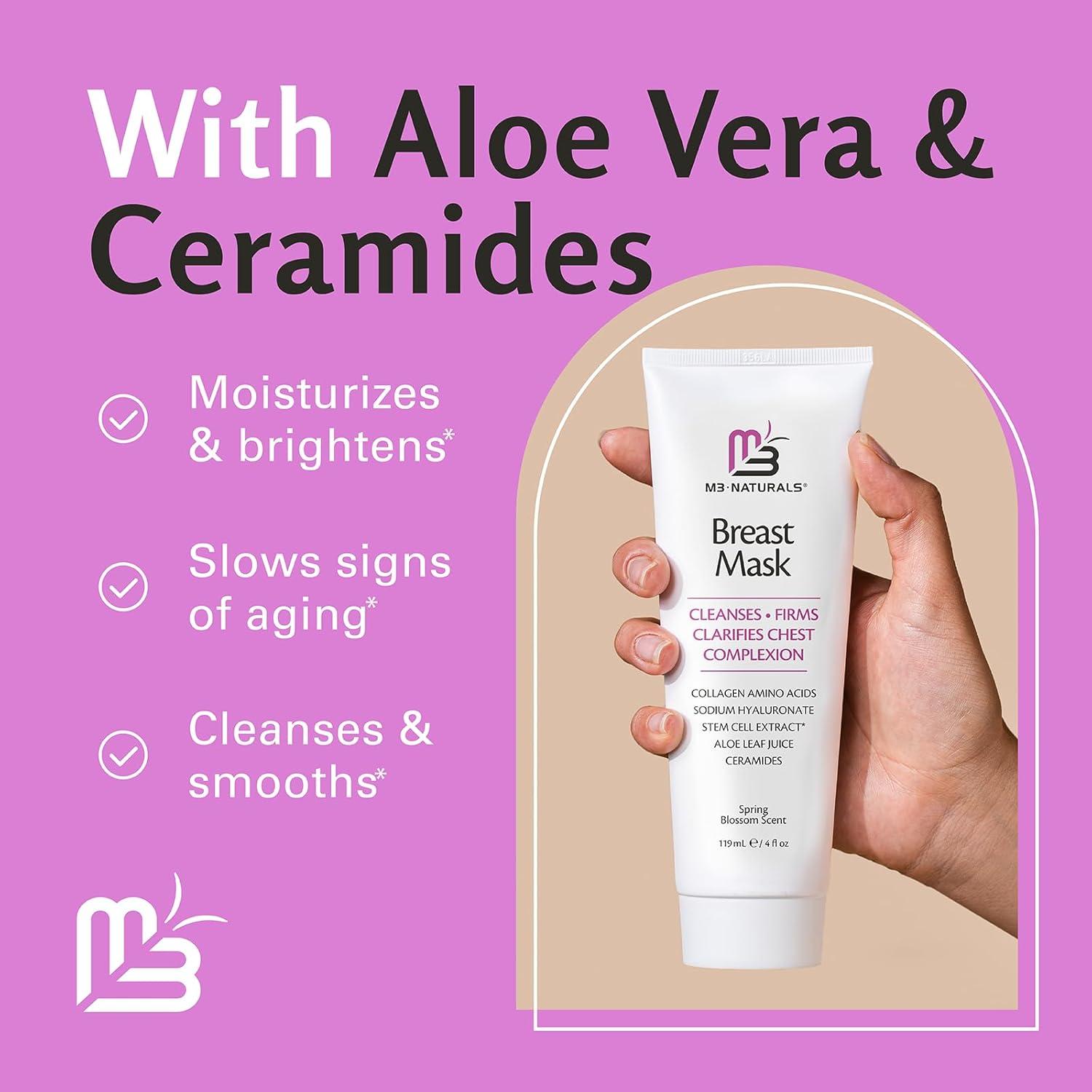 imageMoisturizing Breast Enhancement Cream for Women Firming ampamp Lifting with Collagen and Ceramides Smooths Wrinkles and Dryness for Glowing Skin 4 Fl Oz