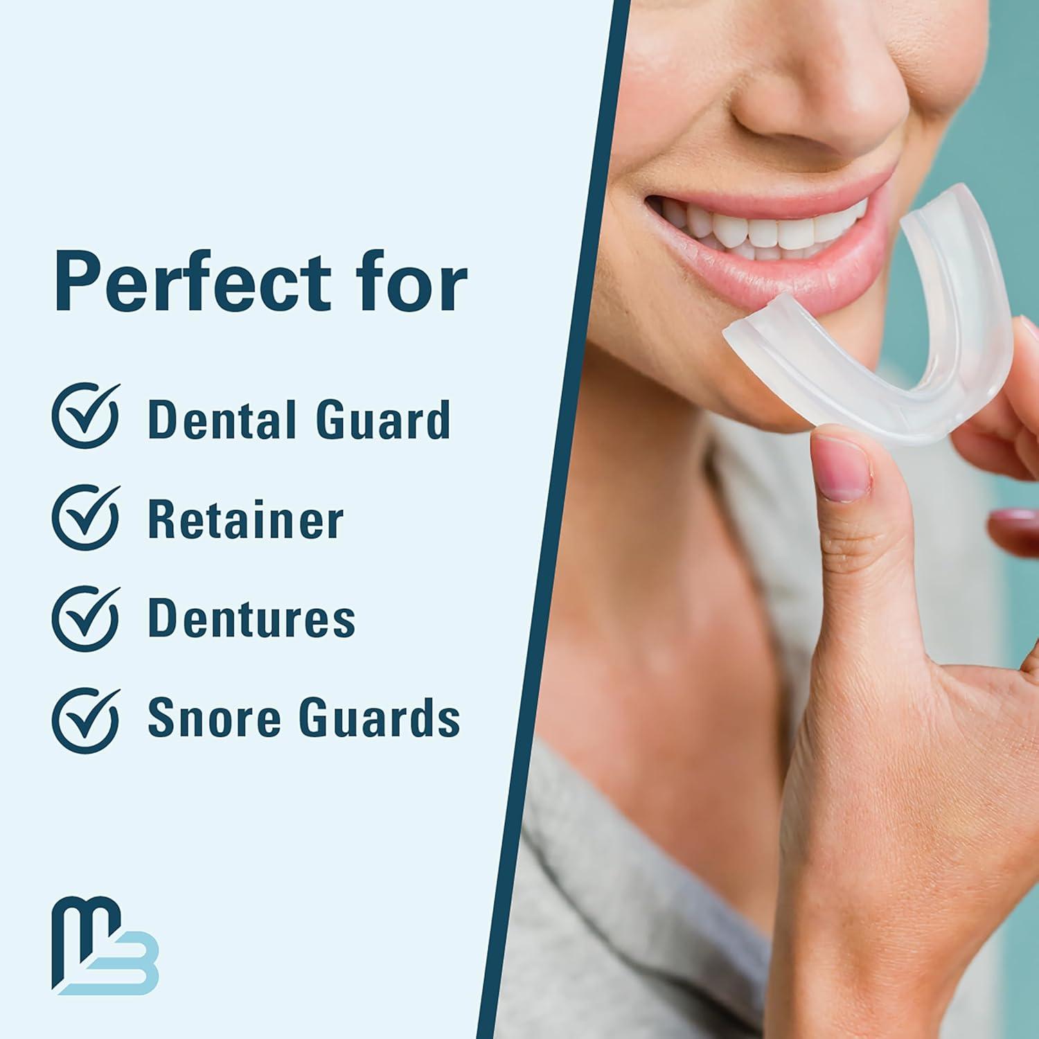 imageRetainer Cleanser Tablets Cleaner Removes Odors Discoloration Stains and Plaque 2 Month Supply Denture Cleansers Retainers Mouth Guards Denture Bath Mint by M3 NaturalsDental Cleaning Kit 1 Count