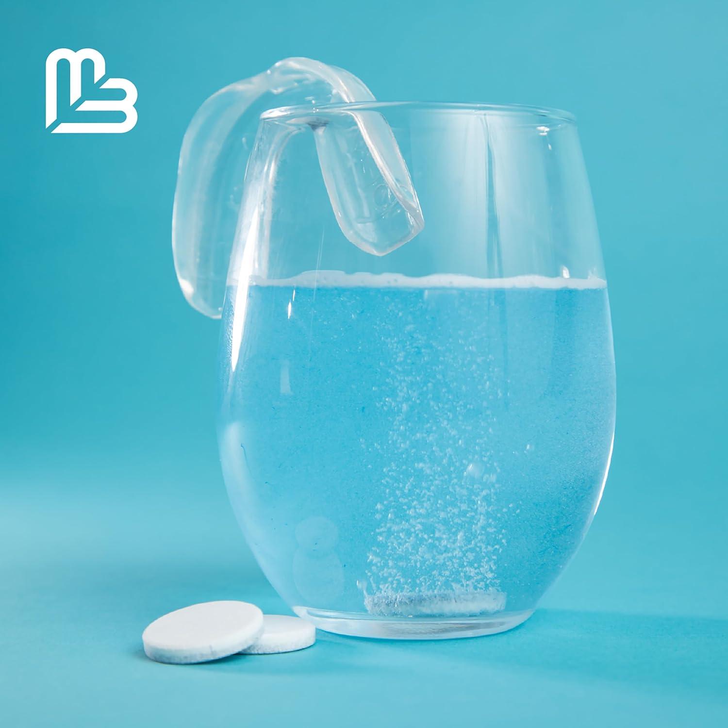 imageRetainer Cleanser Tablets Cleaner Removes Odors Discoloration Stains and Plaque 2 Month Supply Denture Cleansers Retainers Mouth Guards Denture Bath Mint by M3 NaturalsCoffee Tea Retainer Cleaner 120 Count