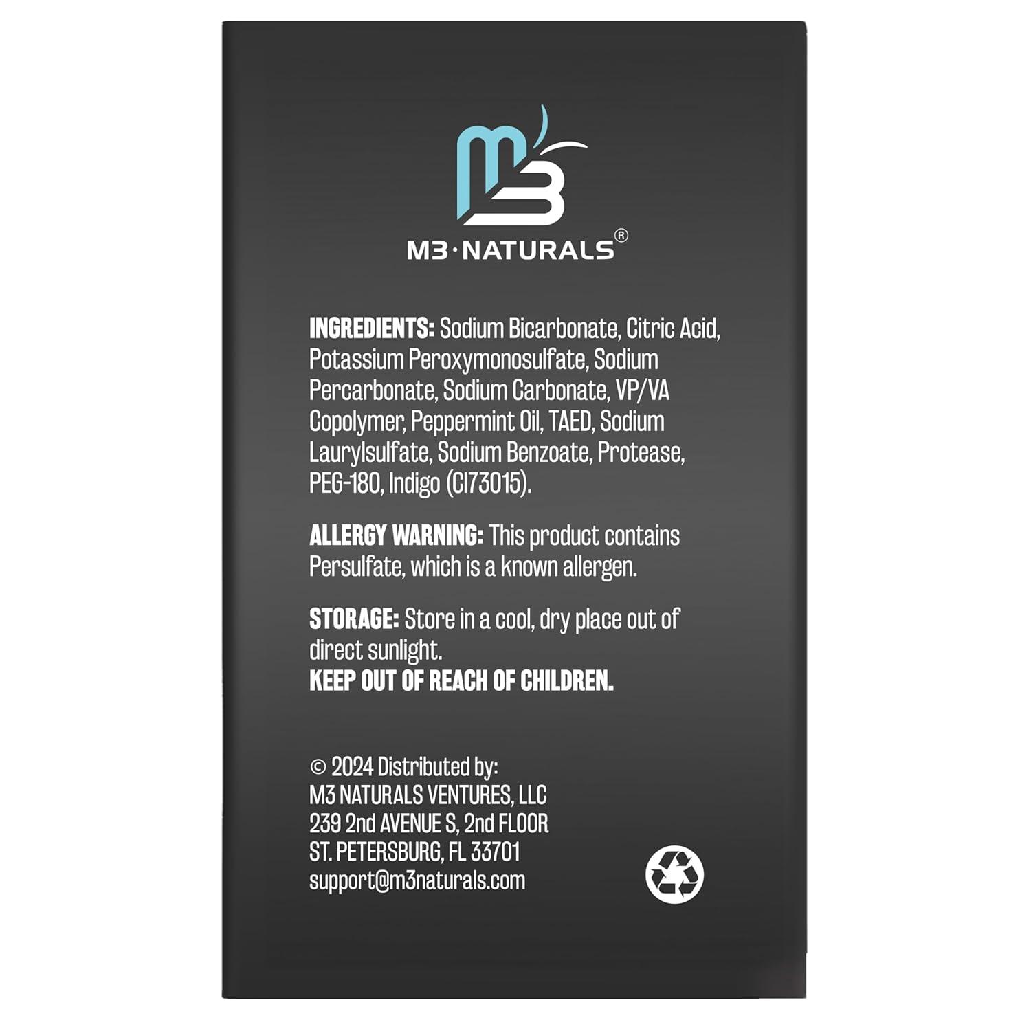 imageRetainer Cleanser Tablets Cleaner Removes Odors Discoloration Stains and Plaque 2 Month Supply Denture Cleansers Retainers Mouth Guards Denture Bath Mint by M3 NaturalsCoffee Tea Retainer Cleaner 120 Count