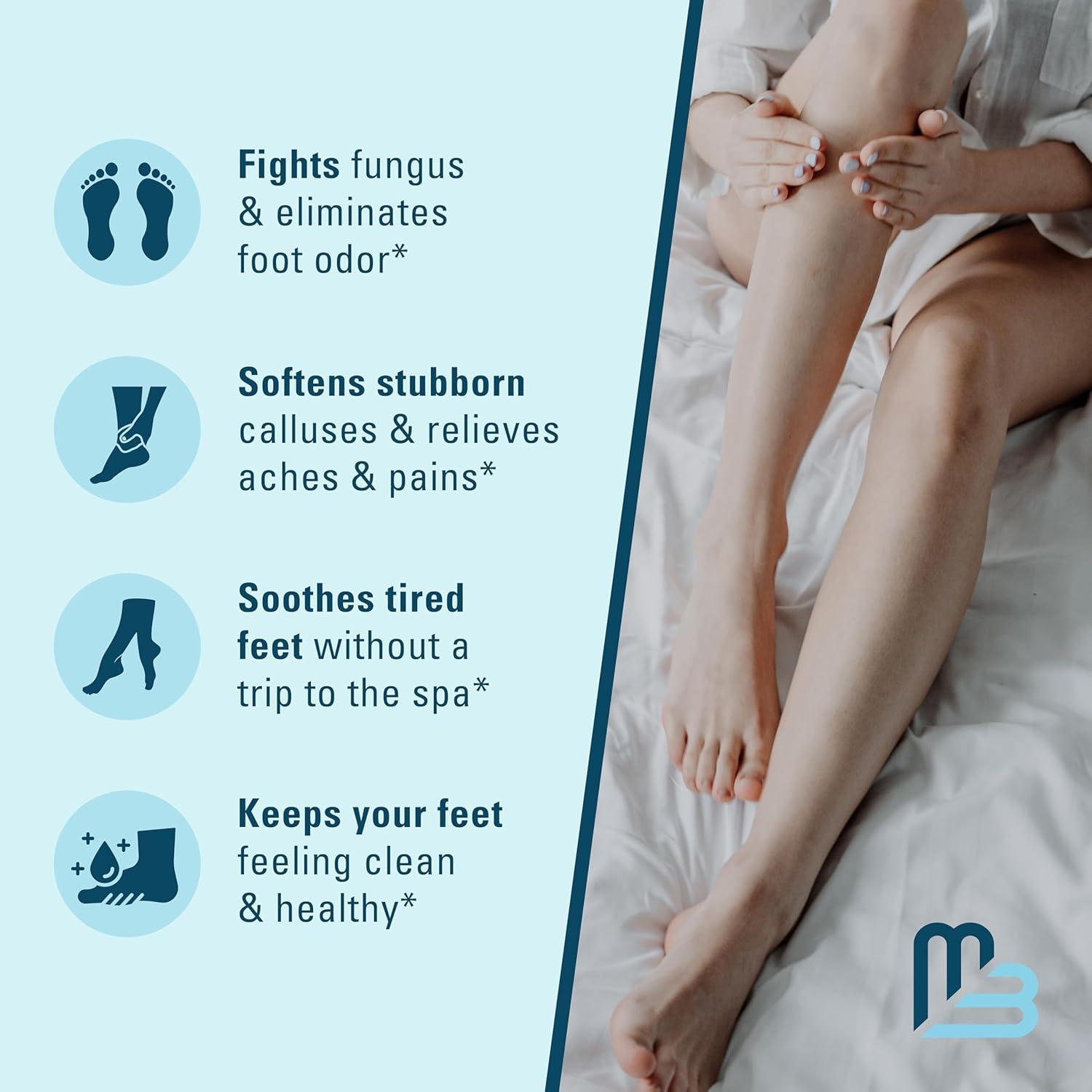 imageTea Tree Oil Foot Soak and Epsom Salts for soaking Foot Spa and Remedy for Athletes Foot Stinky Feet and Foot Soak for Dry Cracked Feet Detox Foot Soak and Tea Tree Oil for Healthy Toenails 16ozLavender