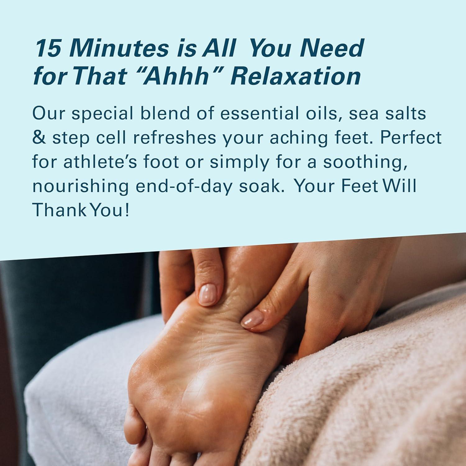 imageTea Tree Oil Foot Soak and Epsom Salts for soaking Foot Spa and Remedy for Athletes Foot Stinky Feet and Foot Soak for Dry Cracked Feet Detox Foot Soak and Tea Tree Oil for Healthy Toenails 16ozLavender