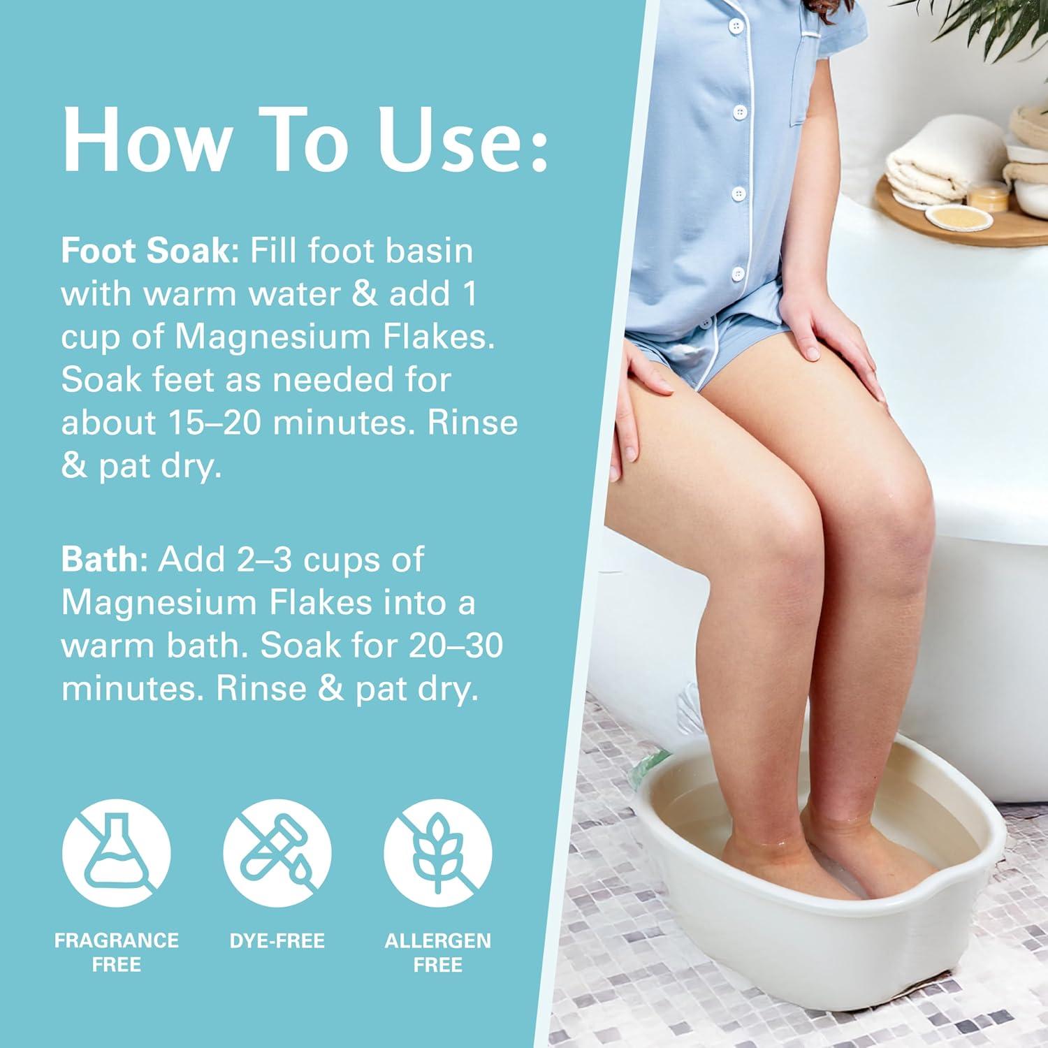 imageTea Tree Oil Foot Soak and Epsom Salts for soaking Foot Spa and Remedy for Athletes Foot Stinky Feet and Foot Soak for Dry Cracked Feet Detox Foot Soak and Tea Tree Oil for Healthy Toenails 16ozMagnesium Foot Body Soak