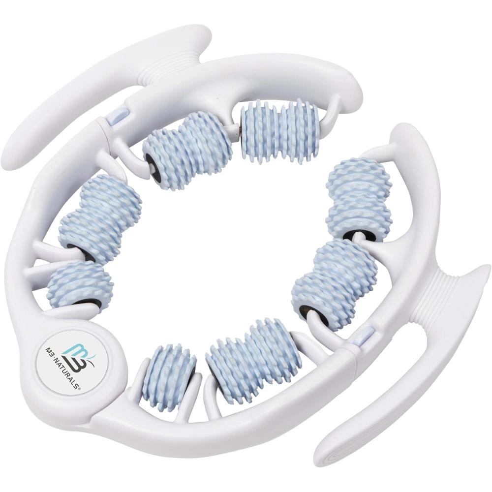 imageM3 Naturals Anti Cellulite Roller ampamp Lymphatic Drainage Massager Fascia Blaster for Contoured ampamp Smoother Skin Tool for Sore Arms Legs Stomach ampamp Buttocks MulticolorMulticolor Anti Cellulite Roller