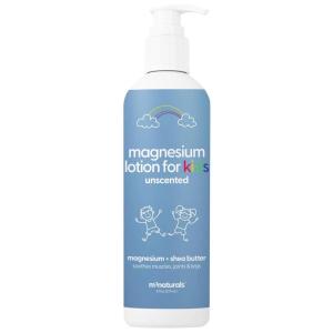 M3 Naturals Unscented Magnesium Lotion for Sleep & Leg Cramps, Suitable for Sensitive Skin, Helps with Muscle Relaxation, Soothes Tired Legs & Foot Aches and Supports Restful Nights, 8 fl oz(Unscented Magnesium Lotion for Kids)
