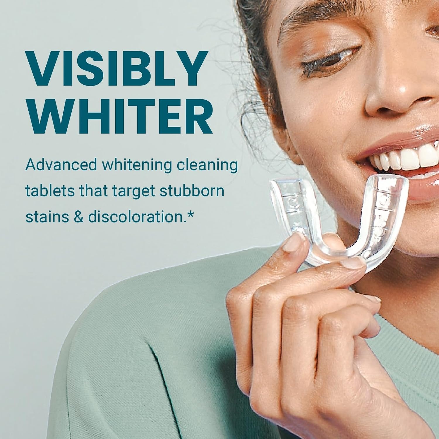 image:imageUltrasonic Retainer Cleaner Machine 42kHz UV Light 360 Deep Clean by M3Overnight Whitening 120 Count