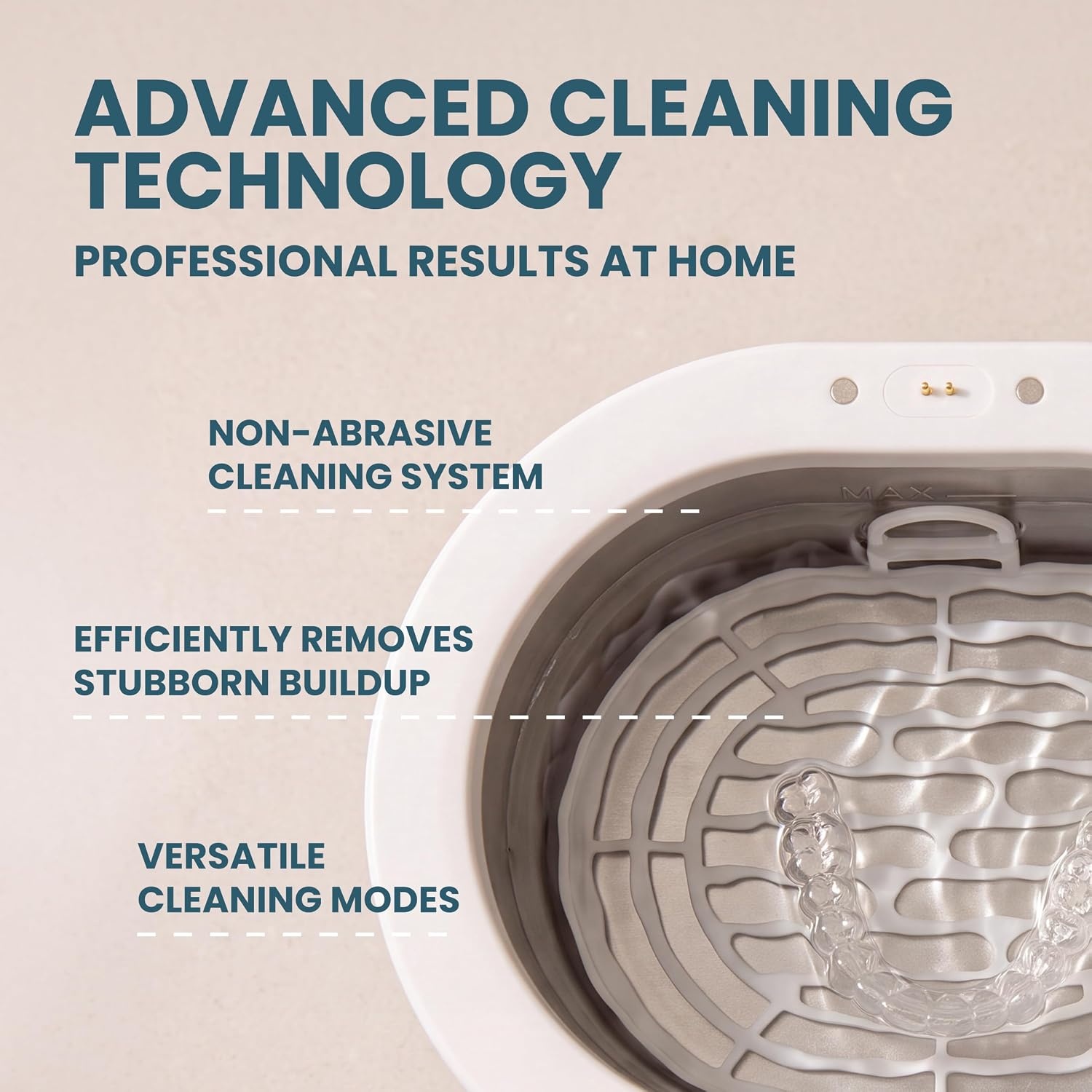 image:imageUltrasonic Retainer Cleaner Machine 42kHz UV Light 360 Deep Clean by M3Retainer Cleaner Machine