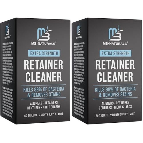 image:imageUltrasonic Retainer Cleaner Machine 42kHz UV Light 360 Deep Clean by M360 Count Pack of 2
