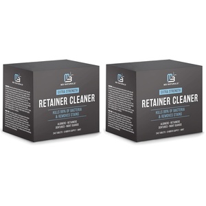 Ultrasonic Retainer Cleaner Machine, 42kHz UV Light, 360 Deep Clean by M3(240 Count (Pack of 2))
